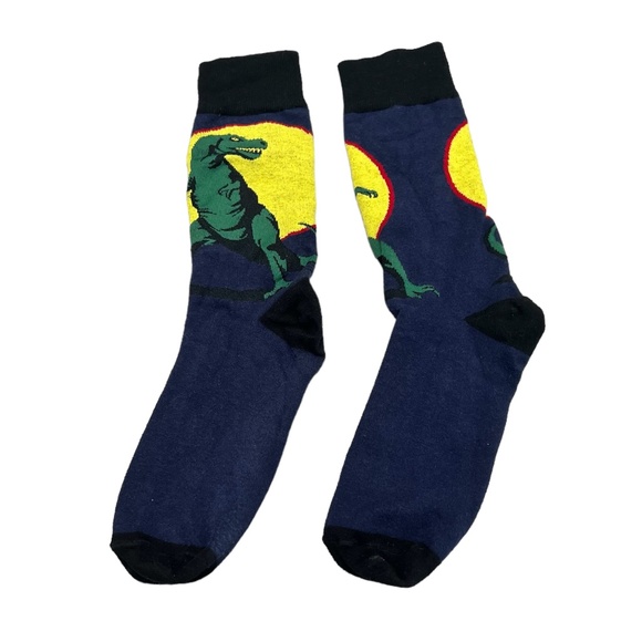 SOCK IT TO ME T-REX MEN'S NOVELTY CREW SOCKS - Picture 5 of 7